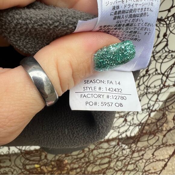 Spyder Nordic Henley Mid-weight Core Sweater Gray Black LARGE - Picture 7 of 7